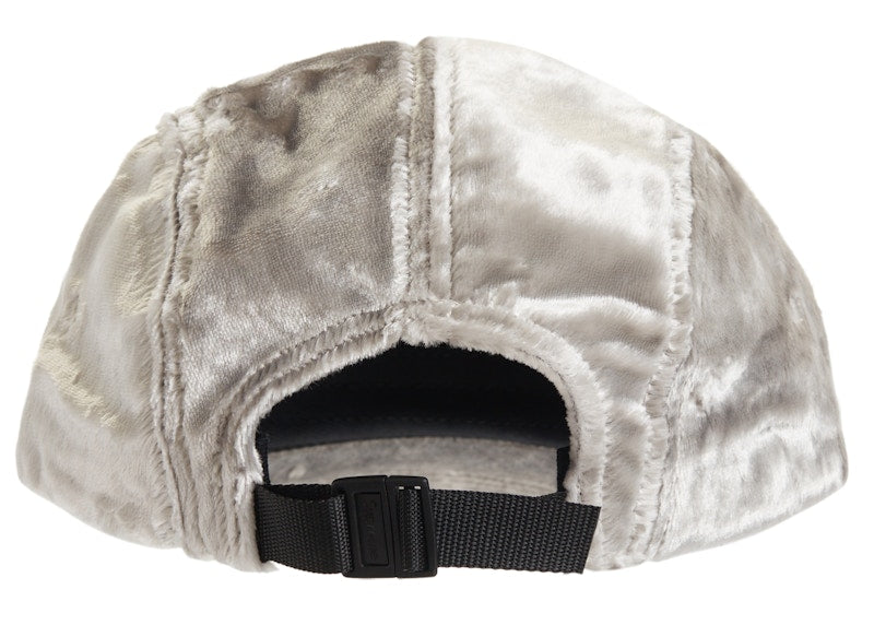 Supreme Crushed Velvet Camp Cap Grey