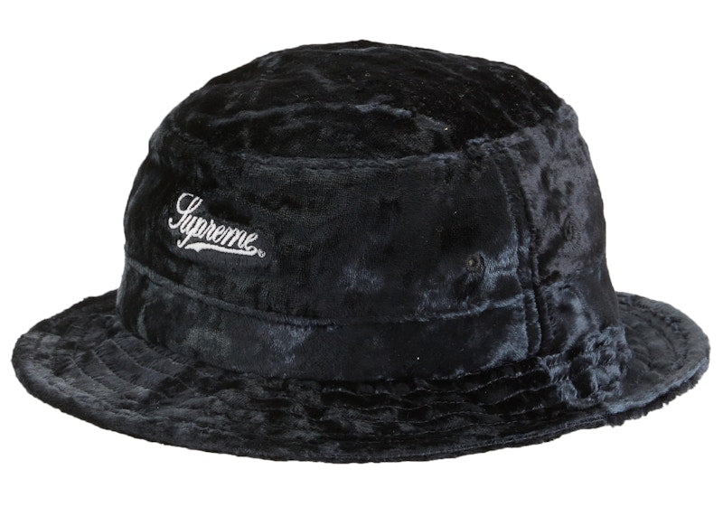 Supreme Crushed Velvet Crusher Black