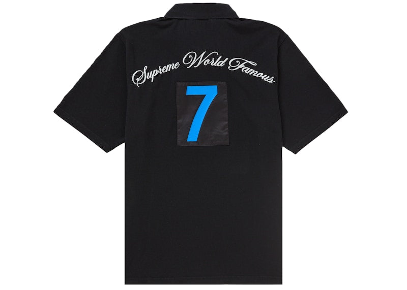 Supreme Cursive Polo Black