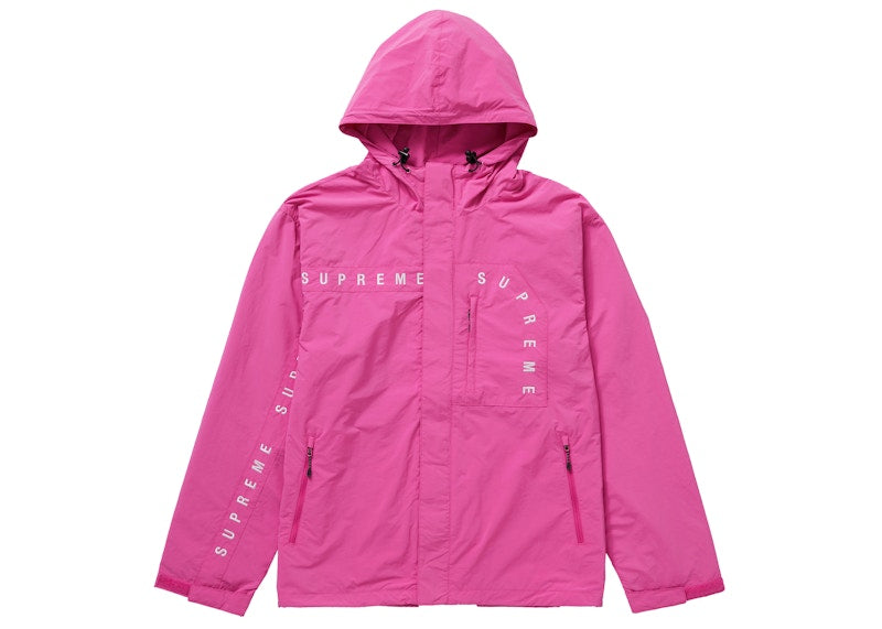 Supreme Curve Logos Ripstop Jacket Dusty Purple