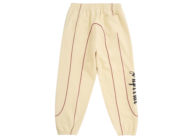Supreme Curve Piping Sweatpant Natural