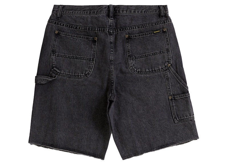 Supreme Cutoff Double Knee Denim Painter Short Black