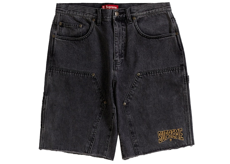 Supreme Cutoff Double Knee Denim Painter Short Black