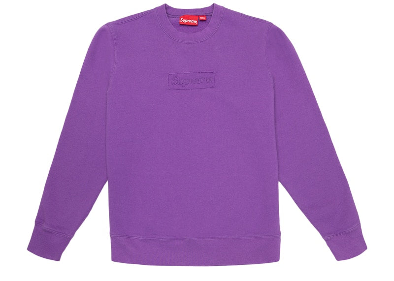 Supreme Cutout Logo Crewneck Violet