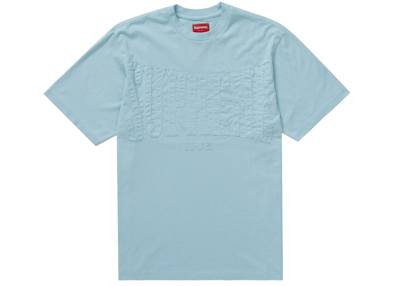 Supreme Cutout Logo S/S Top Light Blue