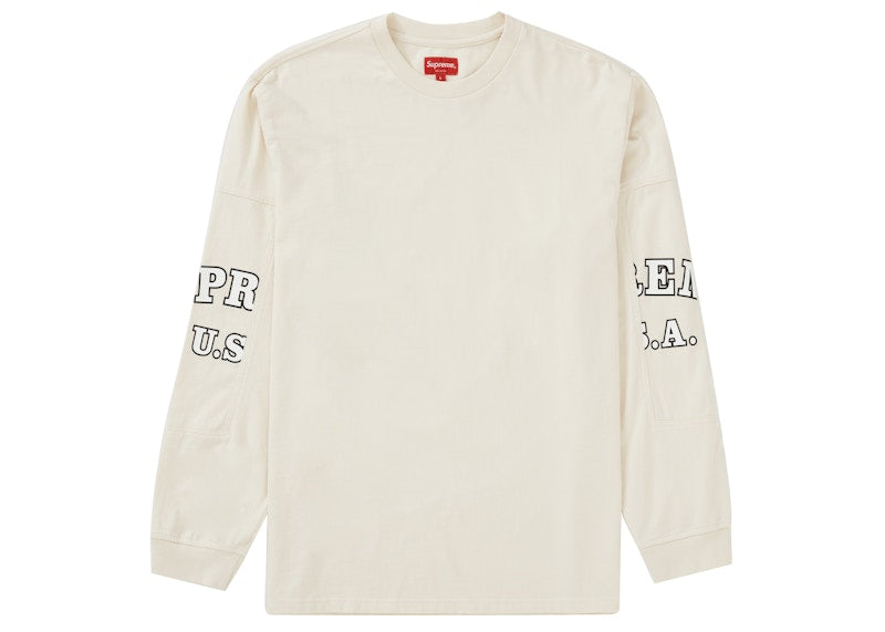 Supreme Cutout Sleeves L/S Top Natural