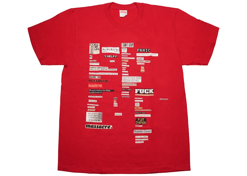 Supreme Cutouts Tee Red