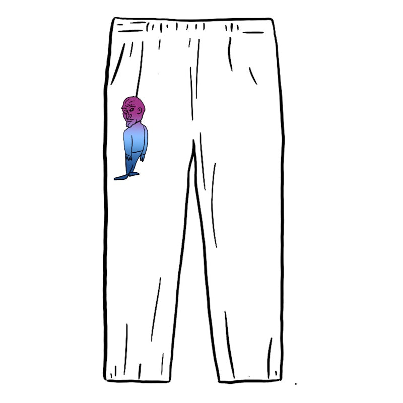Supreme Daniel Johnston Embroidered Work Pant White