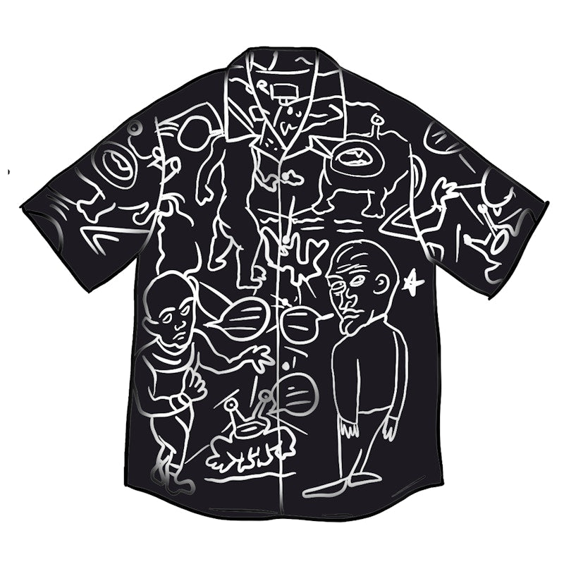 Supreme Daniel Johnston Rayon S/S Shirt Black