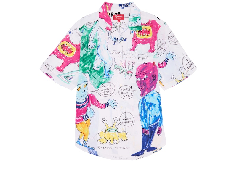 Supreme Daniel Johnston Rayon S/S Shirt White