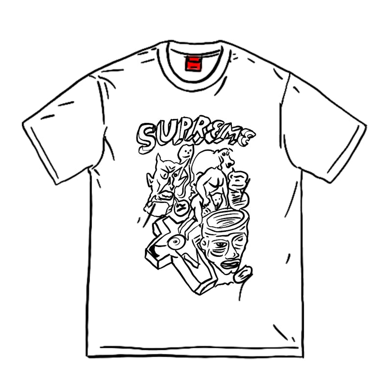 Supreme Daniel Johnston Tee White