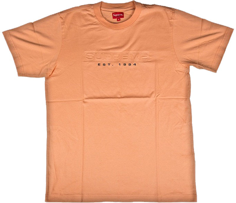 Supreme Debossed Tee Peach