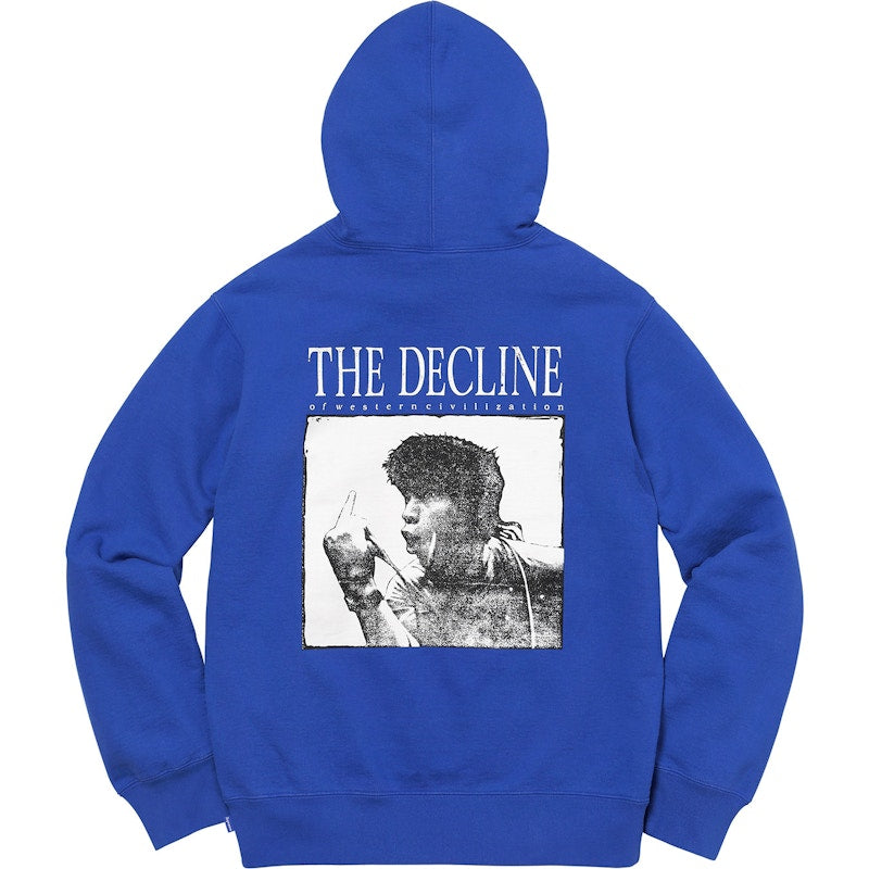 Supreme Decline Hooded Sweatshirt Royal