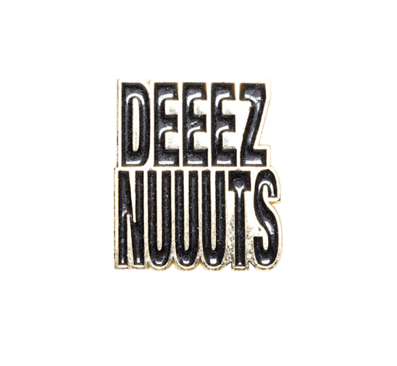 Supreme Deeez Nuuuts Black Pin Gold