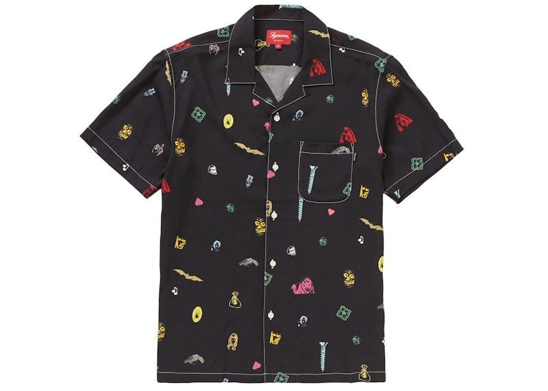 Supreme Deep Space Rayon S/S Shirt Black