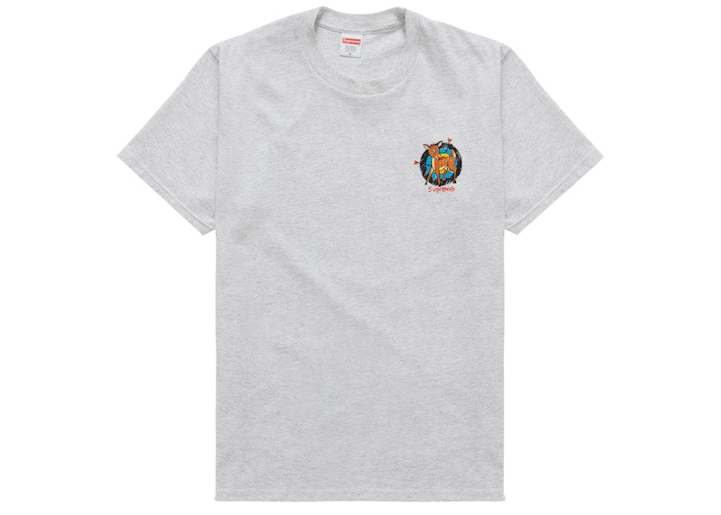 Supreme Deer Tee Ash Grey