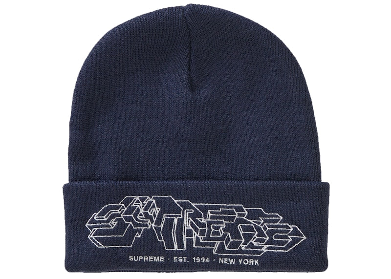Supreme Delta Logo Beanie Navy