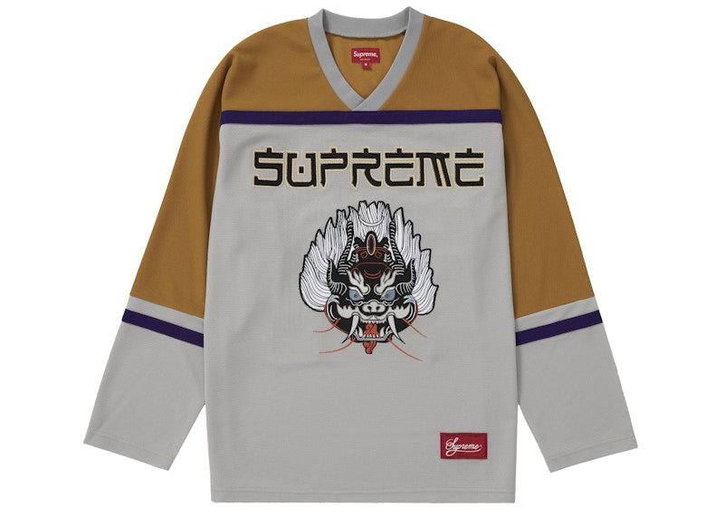Supreme Demon Hockey Jersey Grey