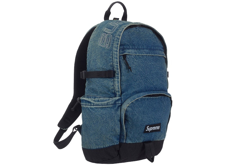 Supreme Denim Backpack Washed Indigo