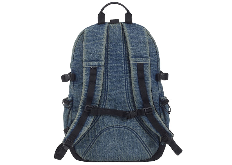 Supreme Denim Backpack Washed Indigo