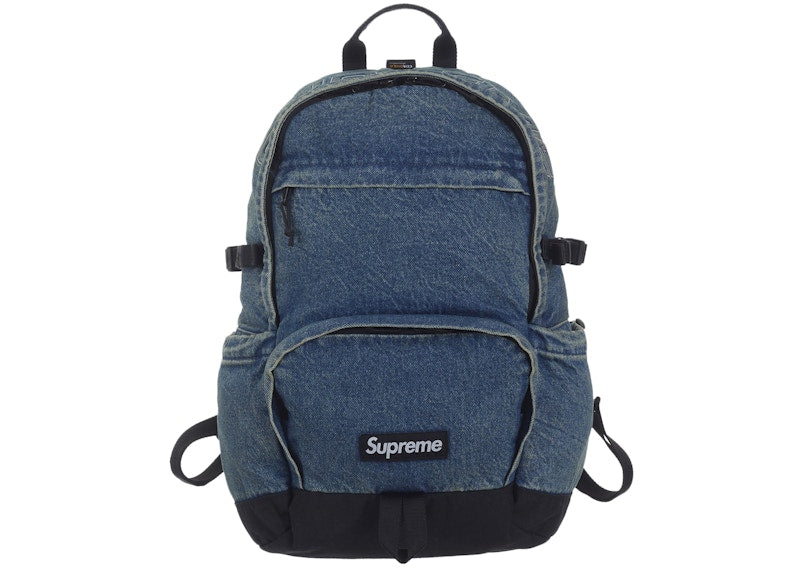 Supreme Denim Backpack Washed Indigo