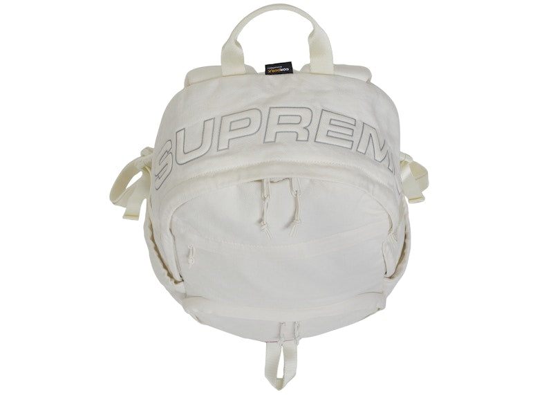 Supreme Denim Backpack White
