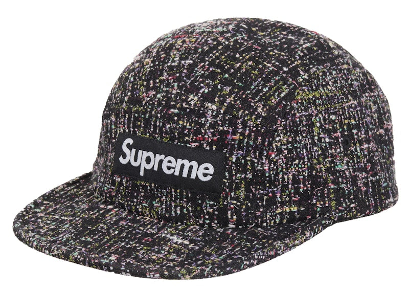 Supreme Denim Boucle Camp Cap Black