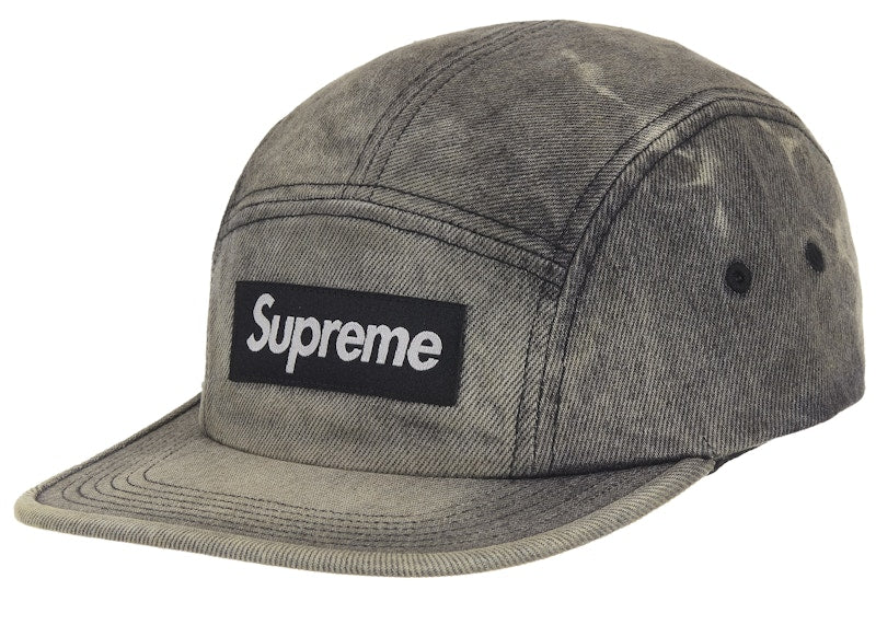 Supreme Denim Camp Cap (FW25) Washed Black