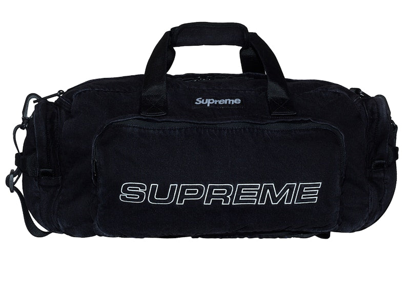 Supreme Denim Duffle Bag Black