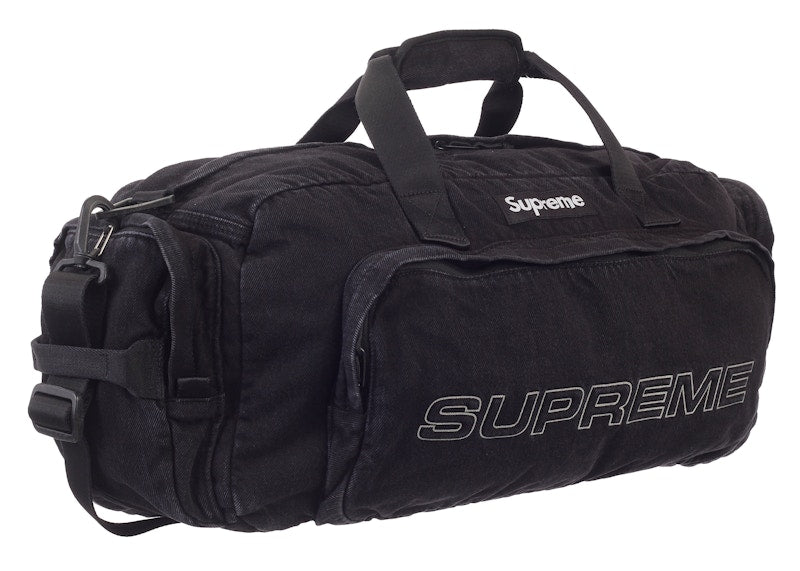 Supreme Denim Duffle Bag Black