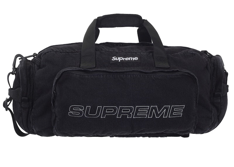 Supreme Denim Duffle Bag Black