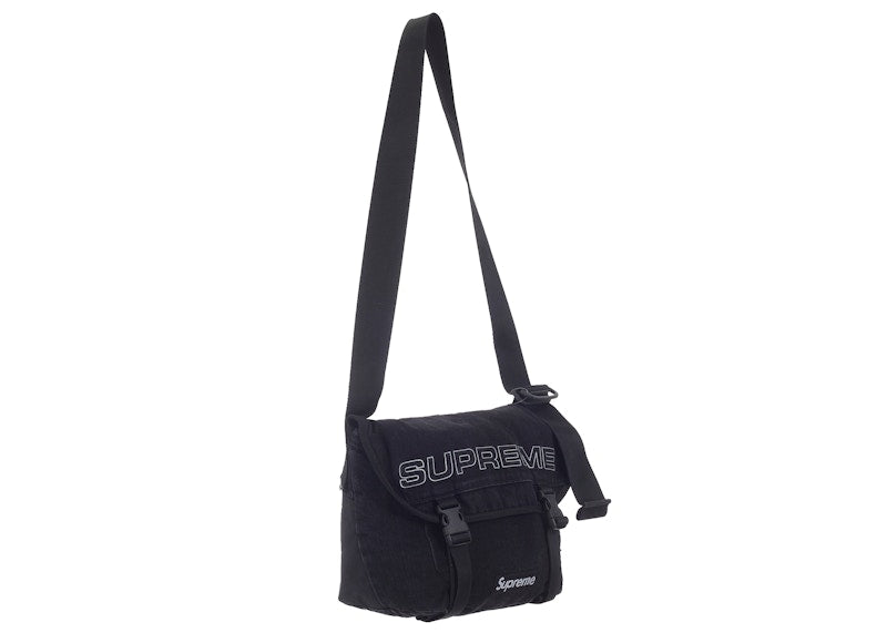 Supreme Denim Messenger Bag Black