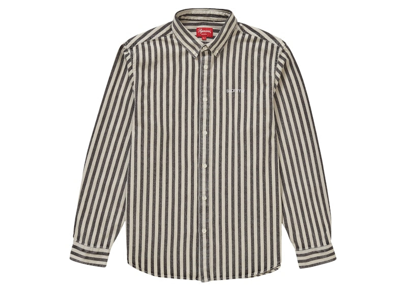 Supreme Denim Shirt Black Stripe