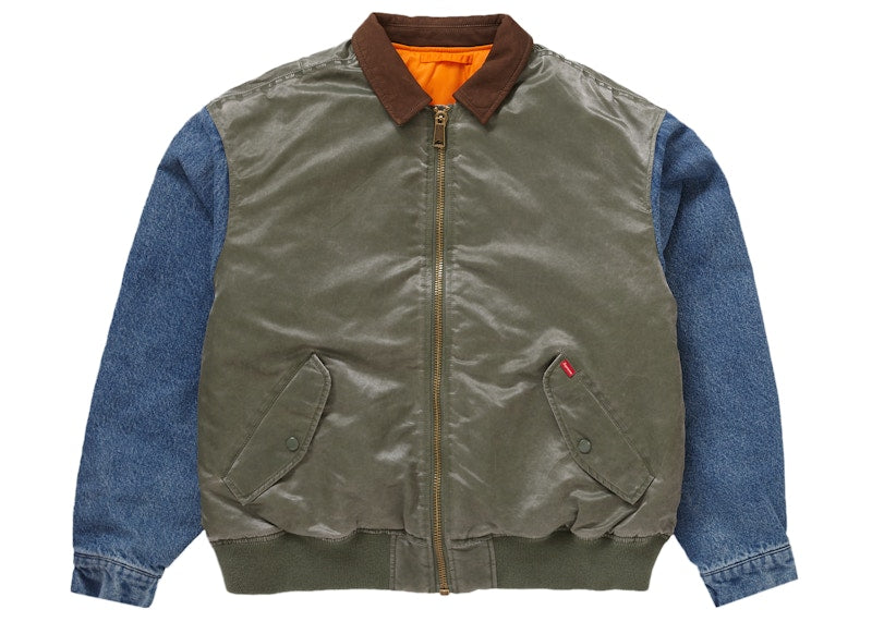 Supreme Denim Sleeve MA-1 Olive