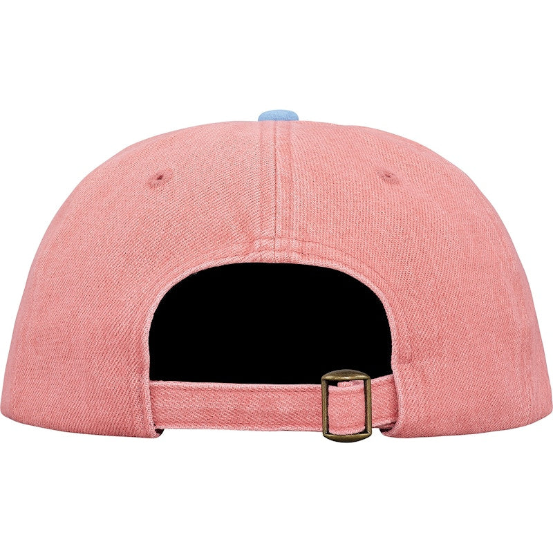 Supreme Denim Suede Compact Logo 6-Panel Pink
