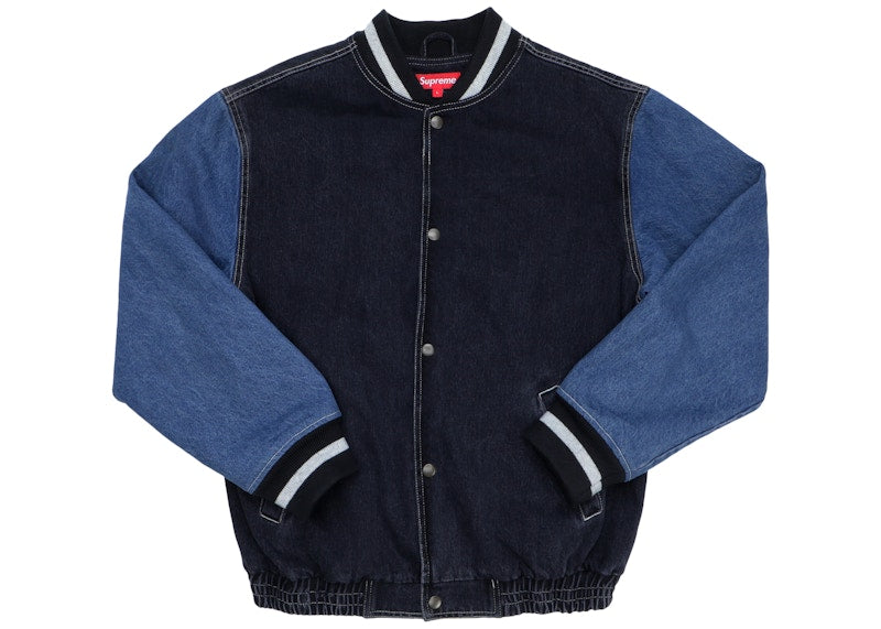 Supreme Denim Varsity Jacket Black