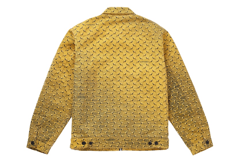 Supreme Diamond Plate Work Jacket Yellow