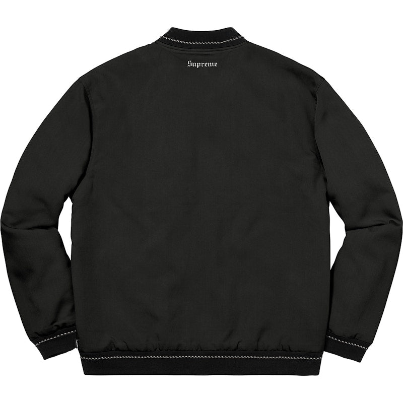 Supreme Diamond Rayon Bomber Black