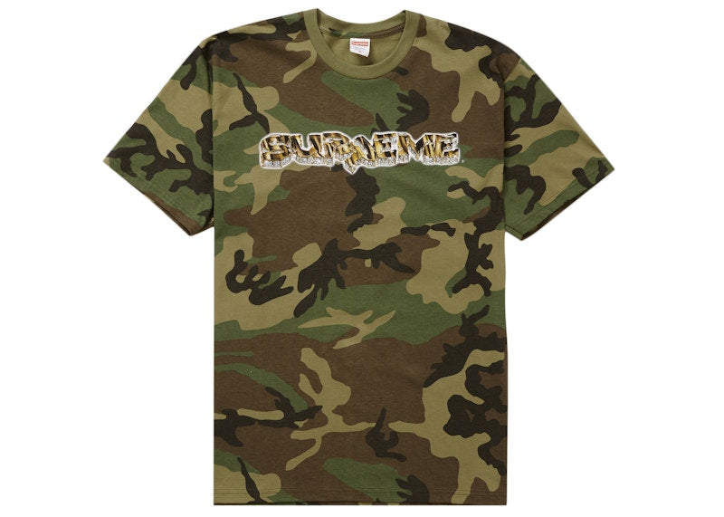 Supreme Diamond Tee Woodland Camo