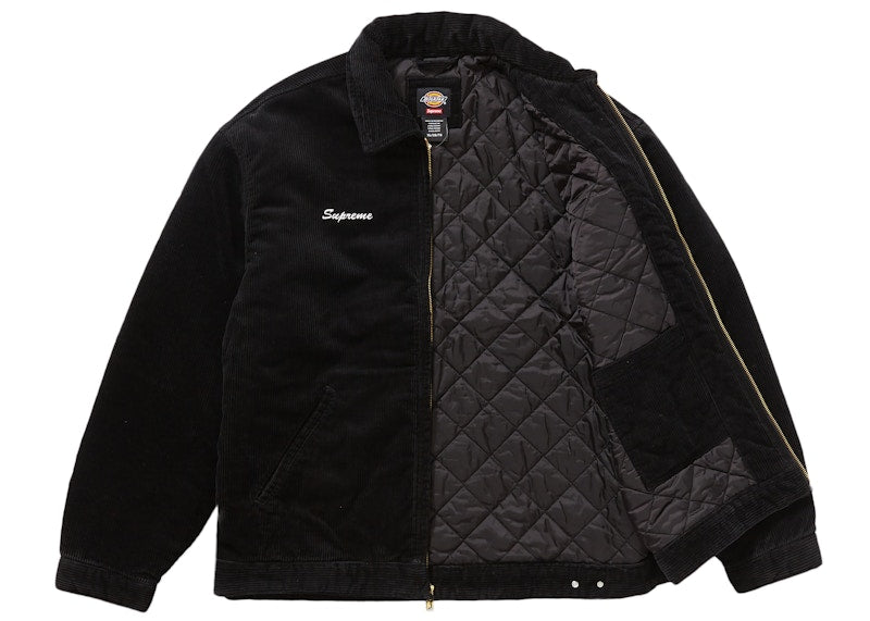 Supreme Dickies Corduroy Work Jacket Black