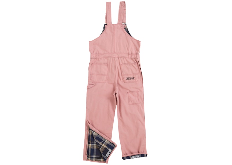 Supreme Dickies Flannel Lined Overall Pink