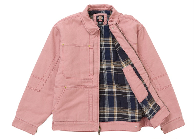 Supreme Dickies Hooded Work Jacket Pink