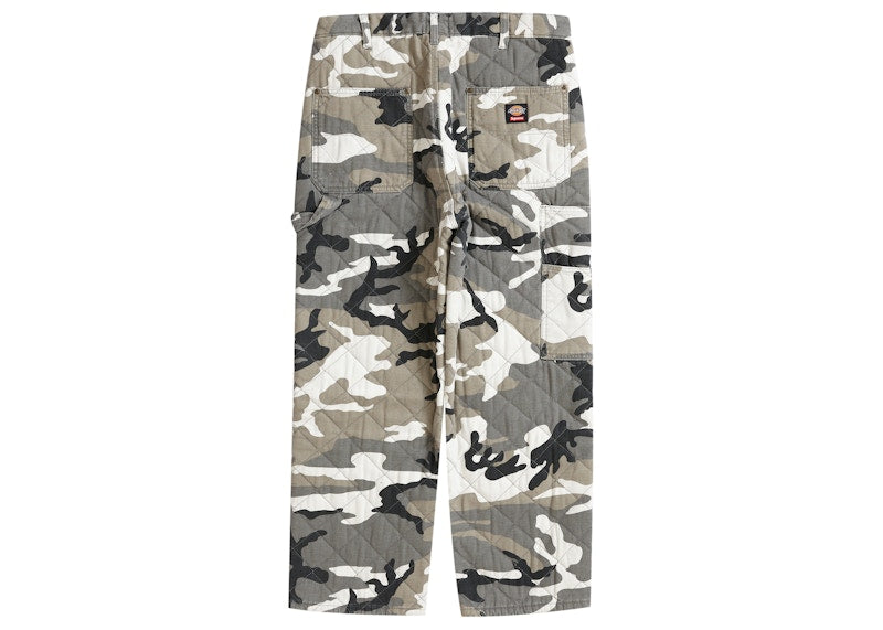 Supreme Dickies Quilted Double Knee Painter Pant Grey Camo