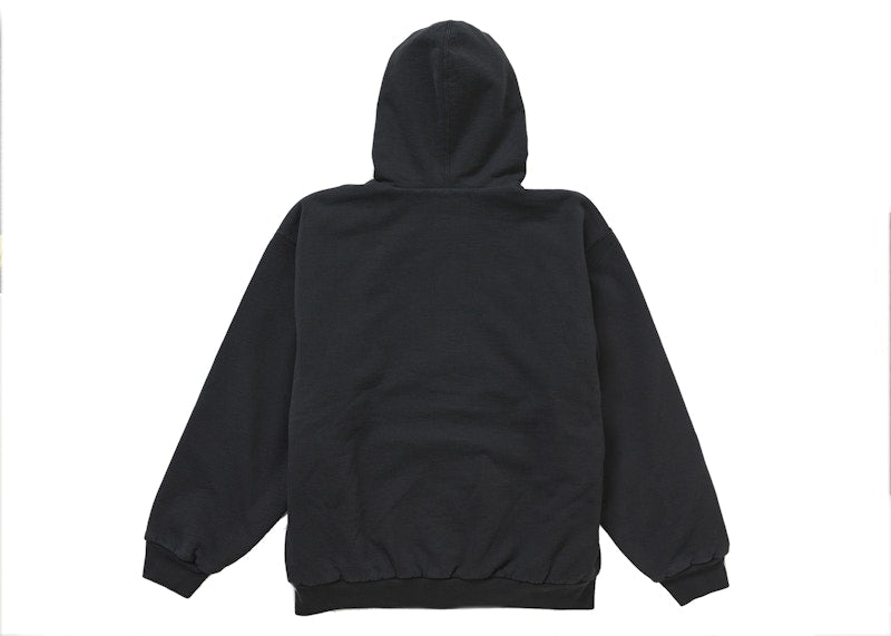 Supreme Dickies Quilted Lined Zip Up Hooded Sweatshirt Black