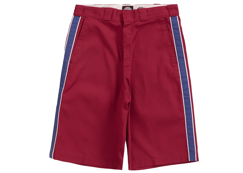 Supreme Dickies Stripe 13” Loose Fit Work Short Maroon