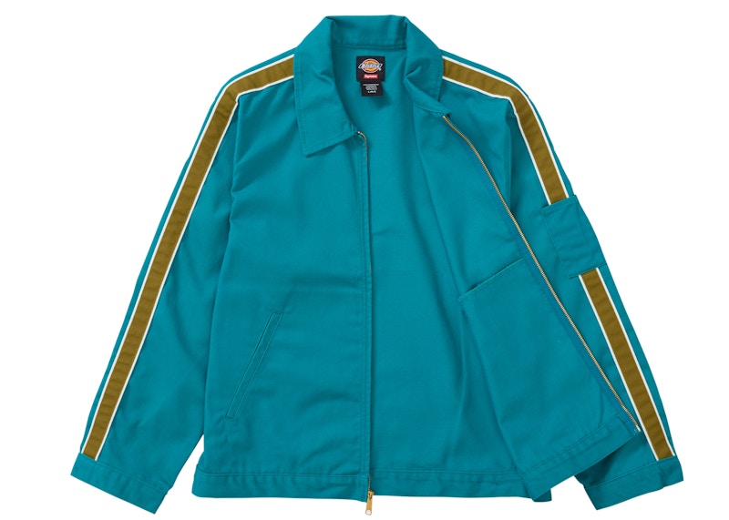 Supreme Dickies Stripe Eisenhower Jacket Teal