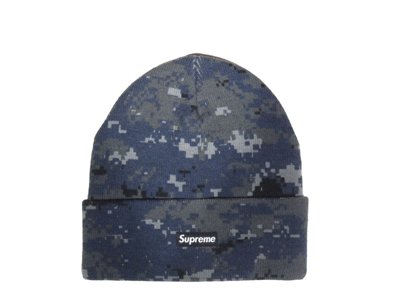 Supreme Digi Camo Beanie Navy Digi Camo