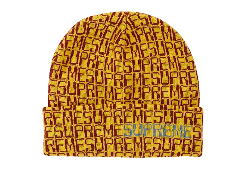 Supreme Digital Beanie Gold