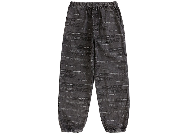 Supreme Dimensions Logo Denim Skate Skate Pant Black