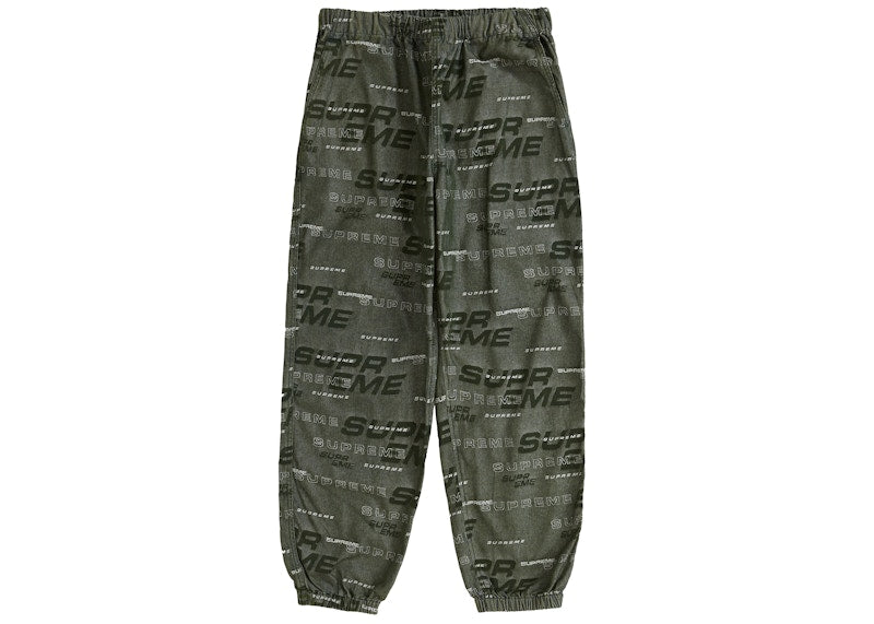 Supreme Dimensions Logo Denim Skate Skate Pant Green